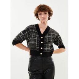 Vmkia Ls V-Neck Crop Cardigan Co par Vero Moda Noir M Accessoires