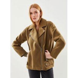 Vmpopemmy Biker Jacket Boos Cp par Vero Moda Vert S Accessoires