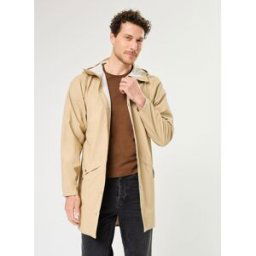 Long Jacket M par Rains Beige M Accessoires