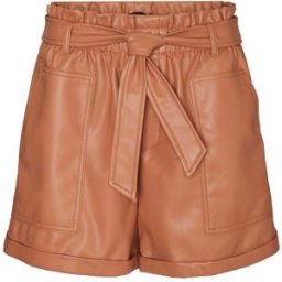 Vmlojain Hr Paperbag Belt Shorts Lcs par Vero Moda Beige M Accessoires