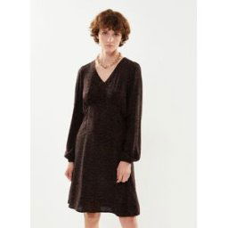 BYJOSA VNECK REG DRESS - par B-Young Marron 40 Accessoires