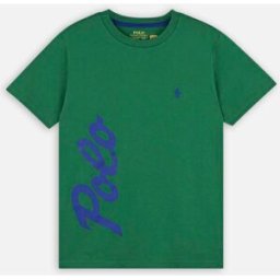 T-shirt logo en jersey de coton par Polo Ralph Lauren Vert 7A Accessoires