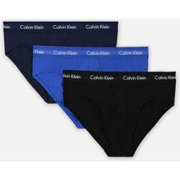 3P Hip Brief 0000U2661G par Calvin Klein Noir XS Accessoires