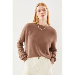 Vmnewlexsun Ls V-Back Pullover Ga par Vero Moda Marron XS Accessoires