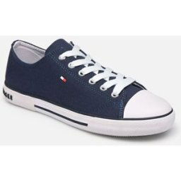 Low Cut Lace-Up Sneaker par Tommy Hilfiger Bleu 28 Enfant