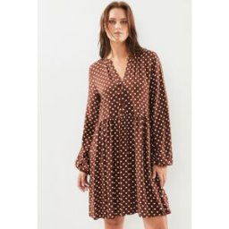 BYJOSA TUNIC LOOSE DRESS - par B-Young Marron 36 Accessoires