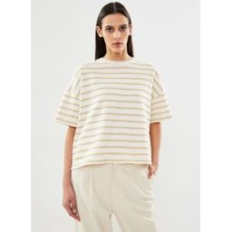 Pcmerta Ss Lurex Top Fc par Pieces Beige L Accessoires