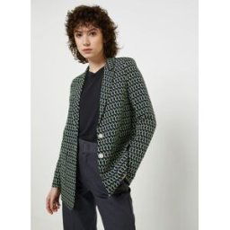 Veste Imprimee BW40195 par IKKS Women Noir 38 Accessoires