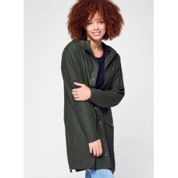 Long Jacket W3 - Unisexe W par Rains Vert XS Accessoires