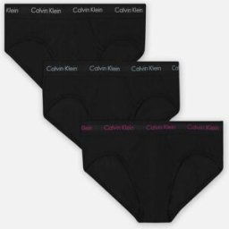 3P Hip Brief 0000U2661G par Calvin Klein Noir S Accessoires