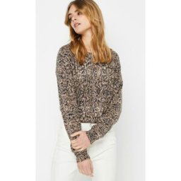 Pull Imprime BW18045 par IKKS Women Marron XS Accessoires
