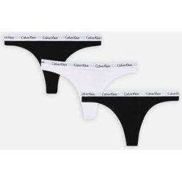 Thong 3Pk par Calvin Klein Noir XL Accessoires