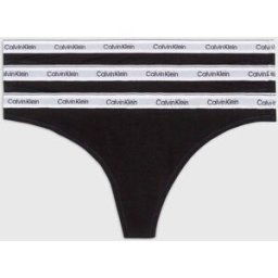 Thong 3Pk 000QD5209E par Calvin Klein Noir XL Accessoires