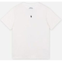 T-shirt col rond jersey de coton kids par Polo Ralph Lauren Blanc 7A Accessoires