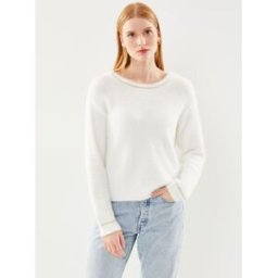 PCHILJA LS DEEP BACK KNIT W LUREX KAC FC par Pieces Blanc XS Accessoires