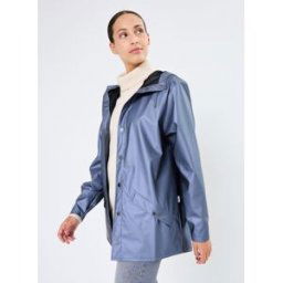 Jacket W3 - Unisexe W par Rains Bleu L Accessoires