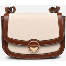 Sac A Rabat Romy En Canvas De Coton Et Cuir De Vachette par Vanessa Bruno Marron T.U Sacs