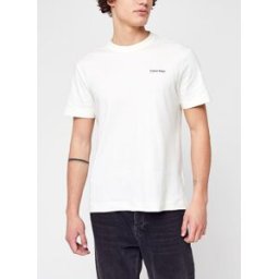 Micro Logo Interlock T-Shirt par Calvin Klein Blanc XXL Accessoires