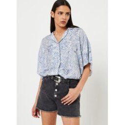 Chemise Ample Imprime - BW12195 par IKKS Women Bleu 40 Accessoires