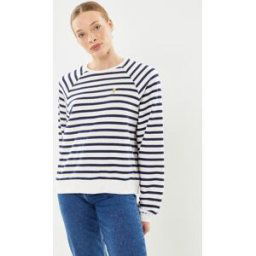 PCLIVA LS EMB SWEAT KAC FC par Pieces Blanc S Accessoires