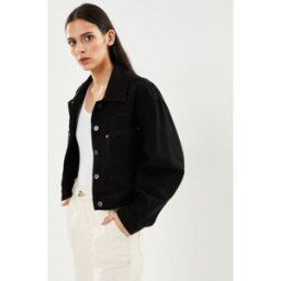 Raynes Crop Trucker jacket par Vans Noir M Accessoires