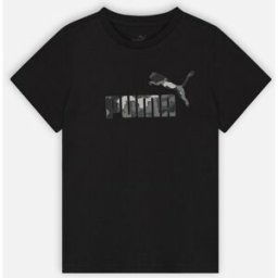 B ESS+ Camo Logo Tee par Puma Noir 8A Accessoires