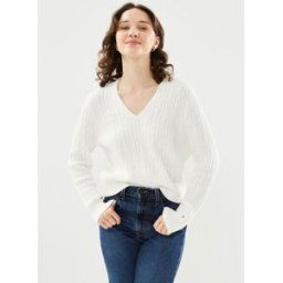 Cable All Over V-Nk par Tommy Hilfiger Blanc L Accessoires
