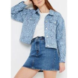 Bykura Printed Jacket par B-Young Bleu 38 Accessoires