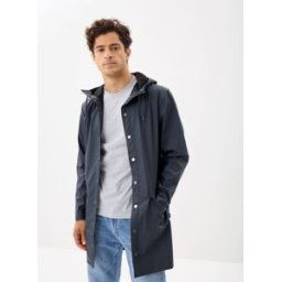 Long Jacket W3 - Unisexe W par Rains Bleu XS Accessoires