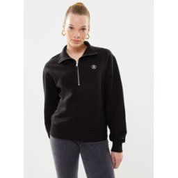 Smd Crop 1/2 Zip Swe par Tommy Hilfiger Noir M Accessoires