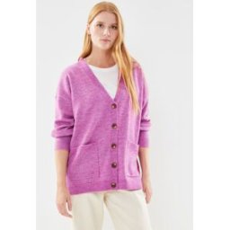 PCJULIANA LS LOOSE KNIT CARDIGAN NOOS CP par Pieces Rose M Accessoires