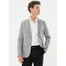 Veste Faux Uni MW40163 par IKKS Men Gris 52 Accessoires