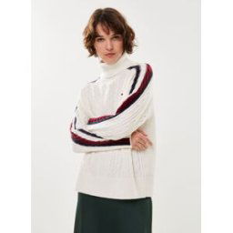 Global Stp Cable Roll-Nk Swt par Tommy Hilfiger Blanc L Accessoires