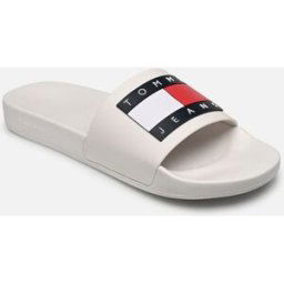 TOMMY JEANS POOL SLIDE ESS par Tommy Hilfiger Blanc 44 Homme