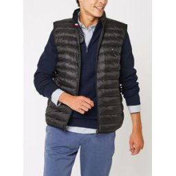 Packable Circular Vest par Tommy Hilfiger Noir M Accessoires