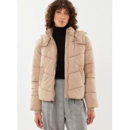 PCJAMILLA SHORT PUFFER JACKET NOOS BC par Pieces Beige S Accessoires