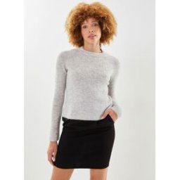 PCELLEN LS O-NECK KNIT NOOS BC par Pieces Gris XS Accessoires