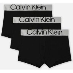 Trunk 3Pk Steel Cotton par Calvin Klein Noir XS Accessoires