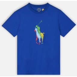 SS CN-KNIT SHIRTS-T-SHIRT par Polo Ralph Lauren Bleu 8A Accessoires
