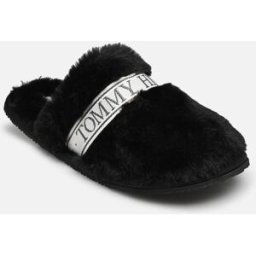 TOMMY FUR HOTEL SLIPPER par Tommy Hilfiger Noir 39 - 40 Femme