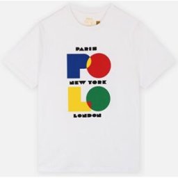 T-Shirt Logo En Jersey De Coton 934257 par Polo Ralph Lauren Blanc 10 - 12A Accessoires