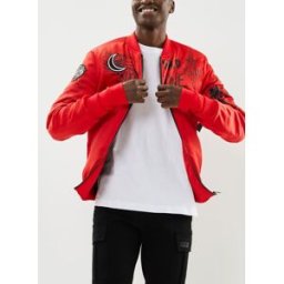 JACKET SATIN par Sixth June Rouge S Accessoires