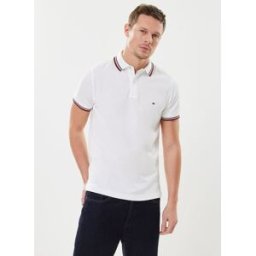 Core Tommy Tipped Slim Polo par Tommy Hilfiger Blanc XXL Accessoires