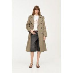 Pull&Bear Trench Ceinture Sable M female