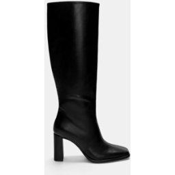 Pull&Bear Bottes Hautes À Talon Noir 37 female