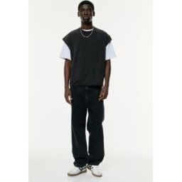 Pull&Bear Jean Baggy Noir délavé 42 male