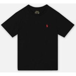 T-Shirt Col Rond Jersey De Coton Kids 832904 par Polo Ralph Lauren Noir 8A Accessoires