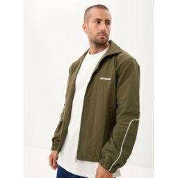 NYLON TECH SPORT PIPED JACKET par Sixth June Vert M Accessoires
