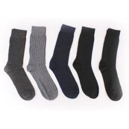 Chaussettes hautes noires lot de 5 idriss Homme CHEVIGNON
