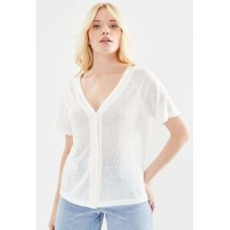 Bysakia V Tshirt Btn - par B-Young Blanc S Accessoires